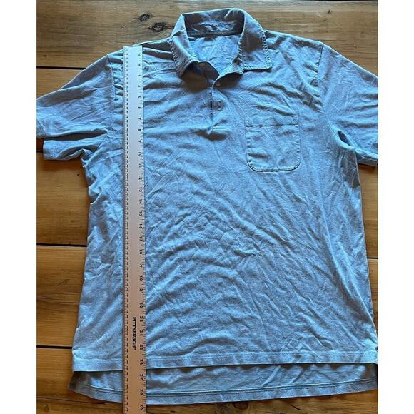Orvis Men's Blue Pull over Collared polo Shirt. Size Large. Soft. Outdoor. - Picture 4 of 6